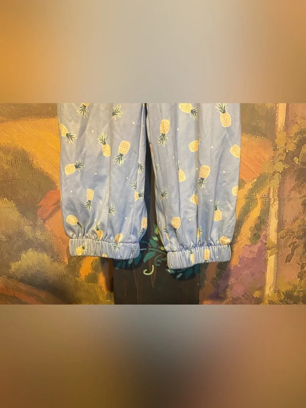 Pineapple Print Ruffle Jumpsuit